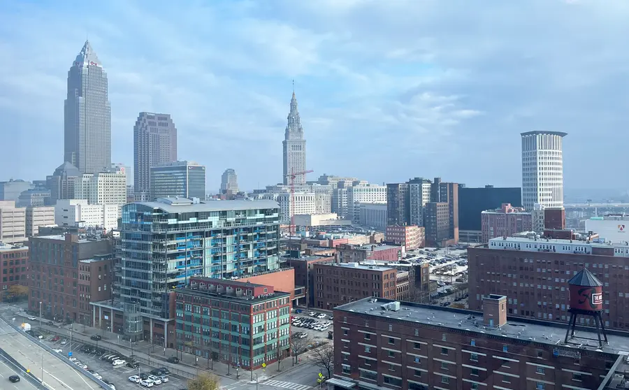 the Cleveland skyline