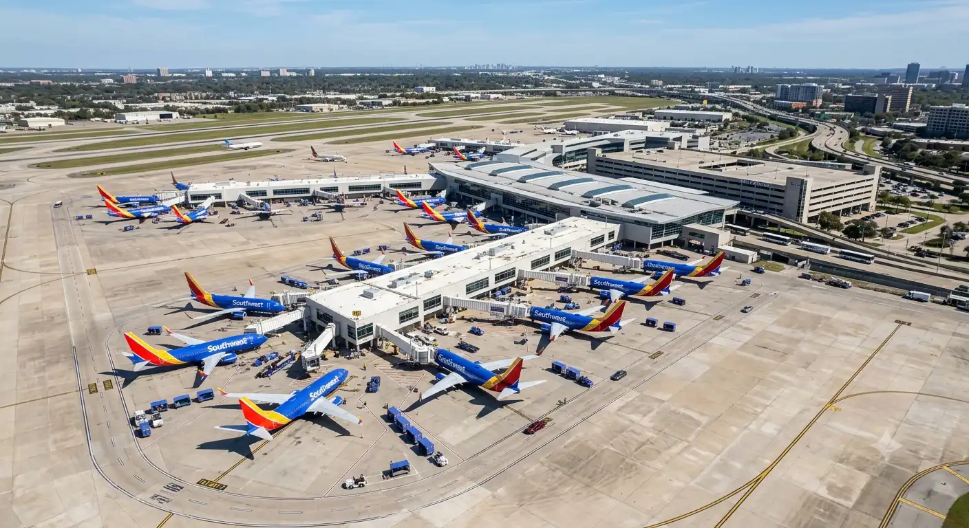 Southwest Airlines planes at HOU