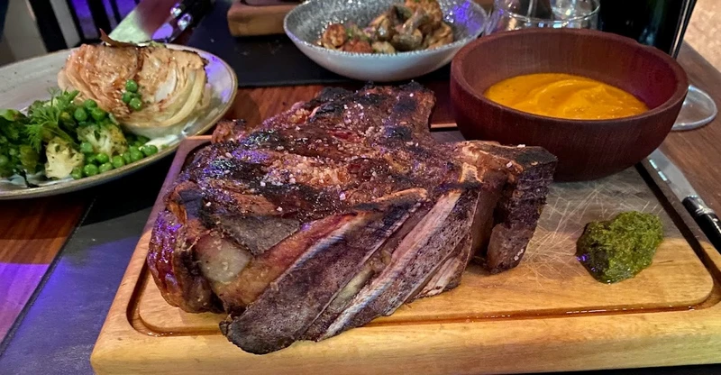 this enormous steak is not a part of a healthy diet.