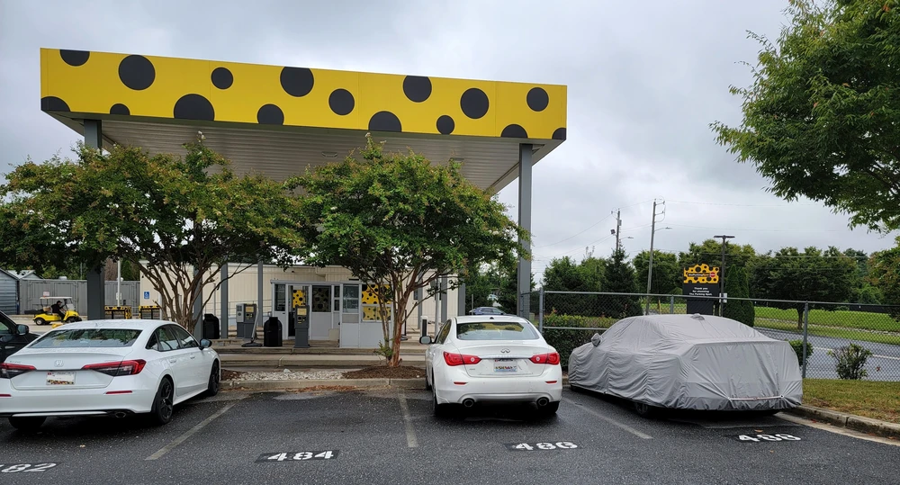 long term parked vehicles at The Parking Spot.